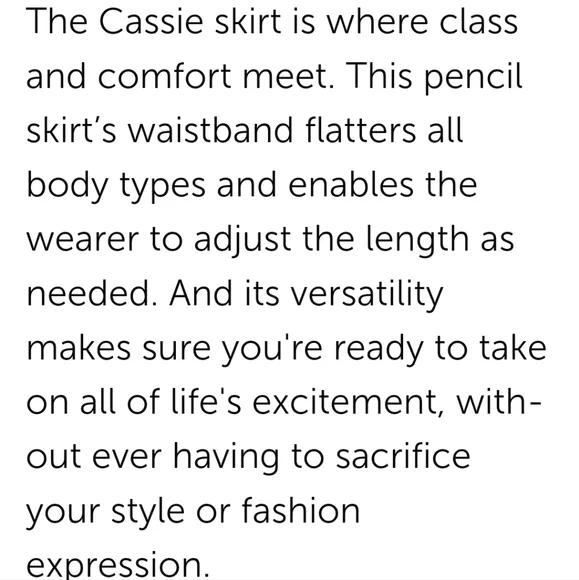 NWT! LulaRoe Cassie pencil skirt - Picture 6 of 6